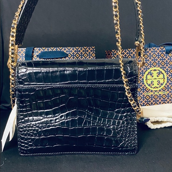 Tory Burch embossed double strap leather bag - Picture 11 of 16